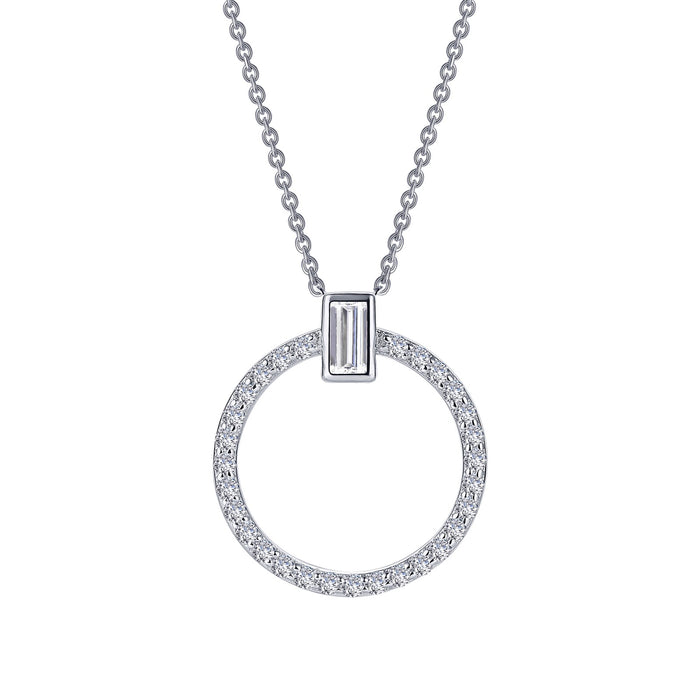 0.39 CTW Open Circle Necklace