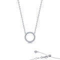 0.54 CTW Open Circle Necklace