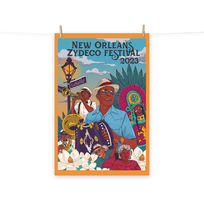2023 NOLA Zydeco Fest Poster