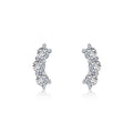 3-Stone Stud Earrings