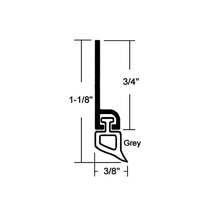 96" Door Weatherstripping – Weather Seal for Metal & Wood Doors