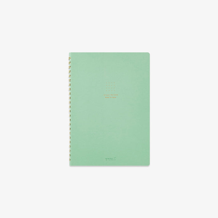 A5 RING NOTEBOOK W. DOT GRID // GREEN