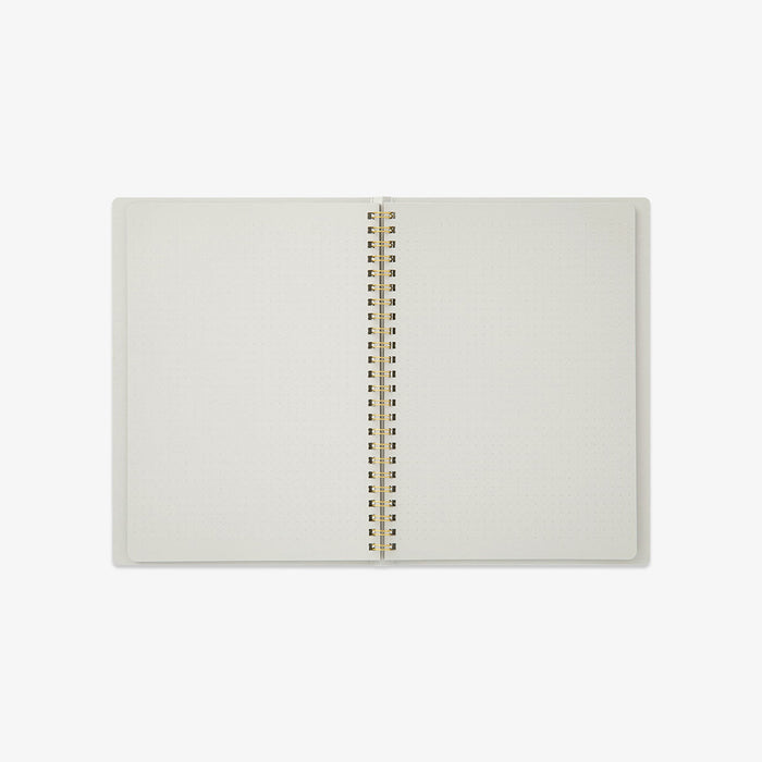 A5 RING NOTEBOOK W. DOT GRID // GREY