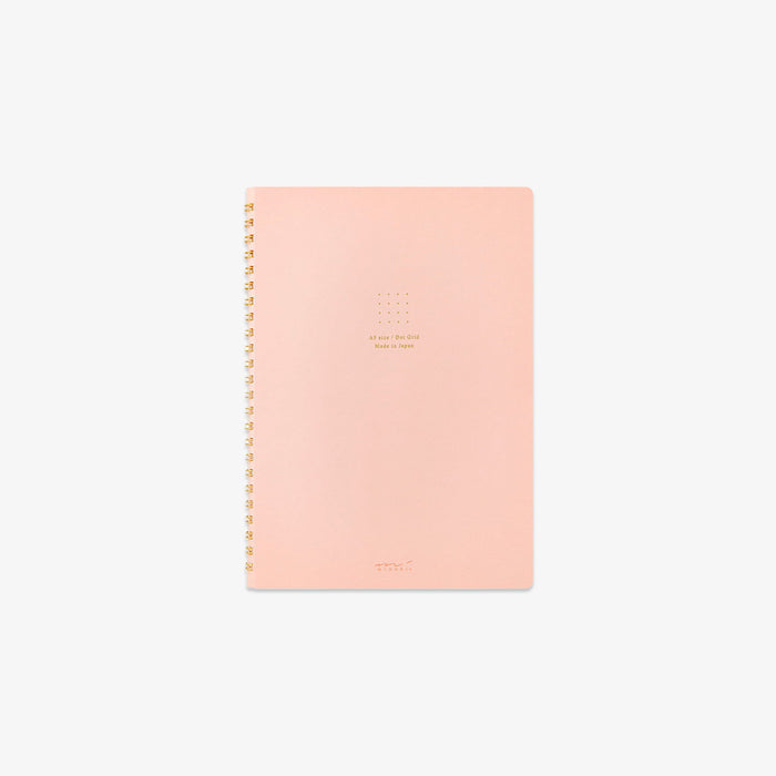 A5 RING NOTEBOOK W. DOT GRID // PINK
