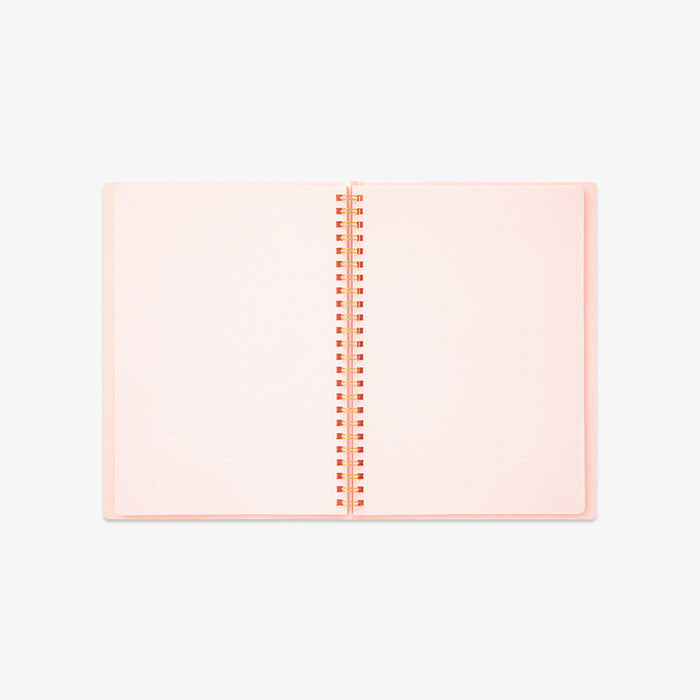 A5 RING NOTEBOOK W. DOT GRID // PINK