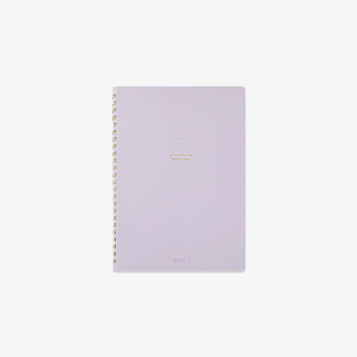 A5 RING NOTEBOOK W. DOT GRID // PURPLE