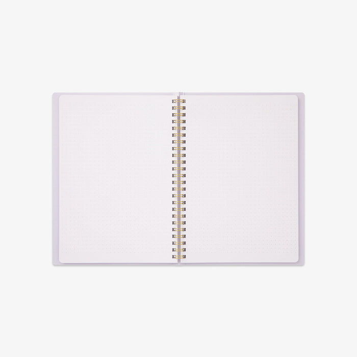 A5 RING NOTEBOOK W. DOT GRID // PURPLE