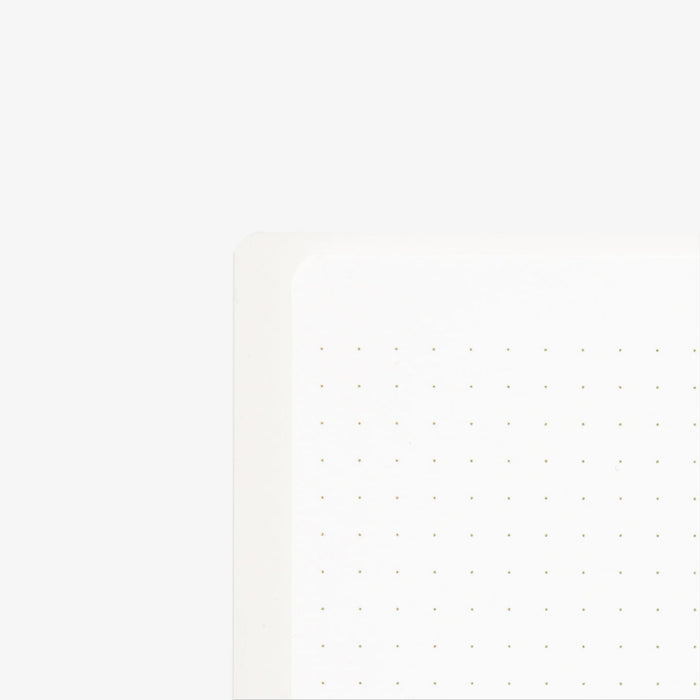 A5 RING NOTEBOOK W. DOT GRID // WHITE