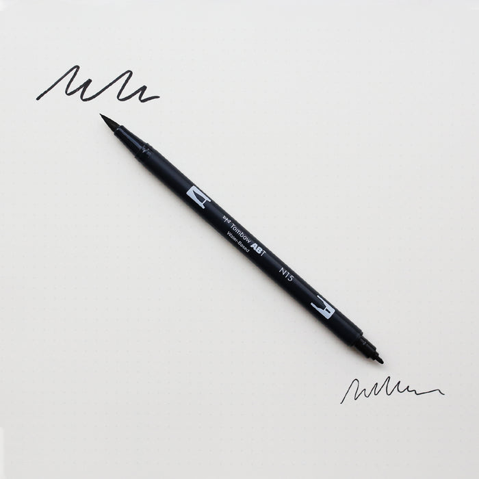 ABT DUAL BRUSH PEN // BLACK