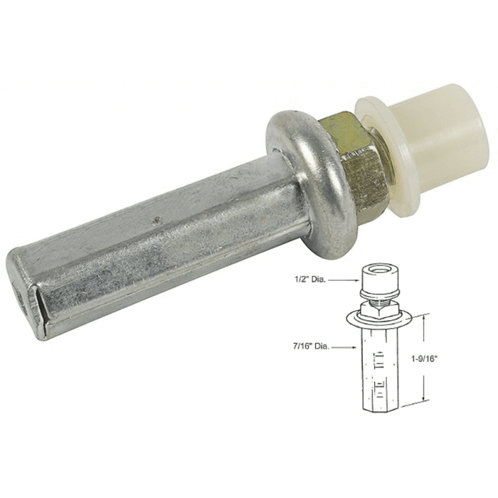 Bifold Closet/Wardrobe Door 1/2" Bottom Guide Roller for Acme, Cox and Johnson Closet Doors - Reflect Window & Door