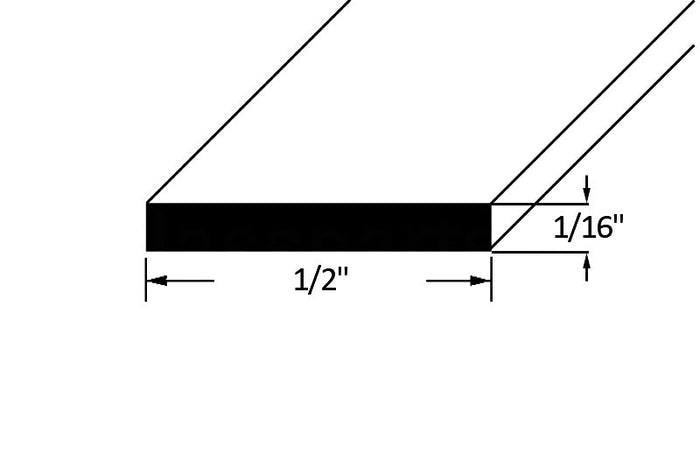Adhesive Closed Cell 1/16" Neoprene Foam Tape – 1/2" Wide Weatherstrip Seal for Doors, Windows, HVAC, and Insulation - Reflect Window & Door