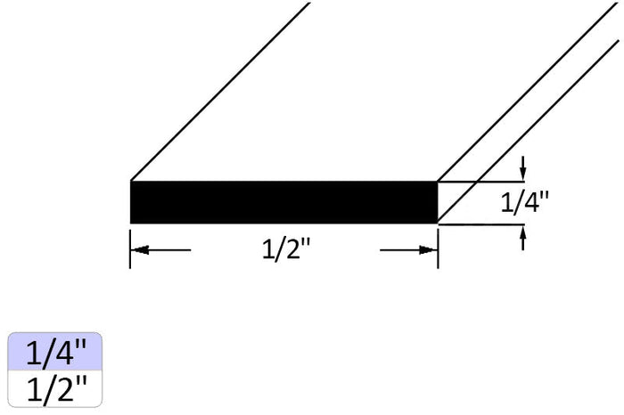 Adhesive, Closed Cell 1/4" Neoprene Foam Tape - 1/2" Width - Reflect Window & Door