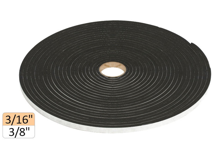 Adhesive, Closed Cell 3/16" Neoprene Foam Tape - 3/8" Width - Reflect Window & Door