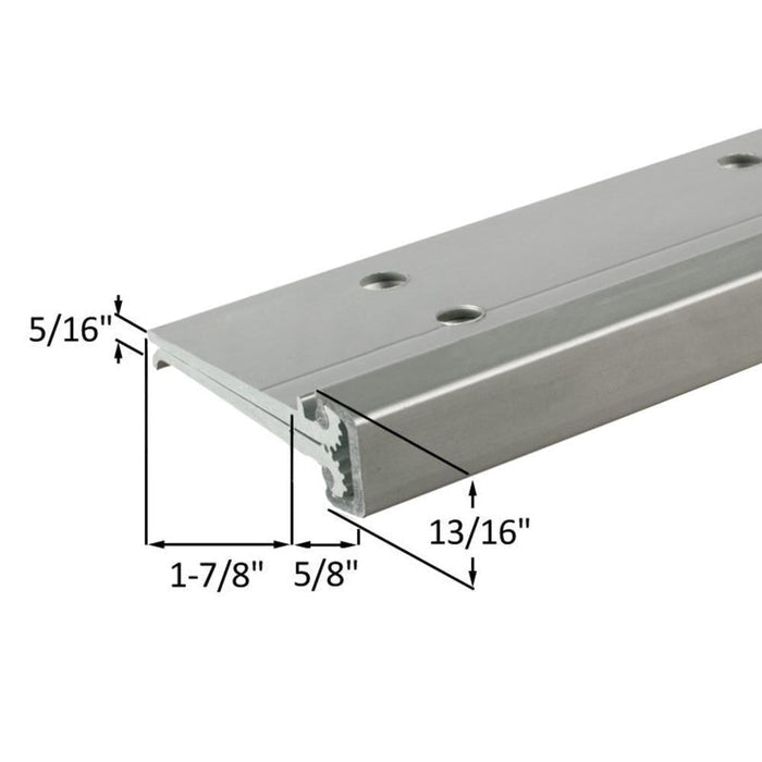 Full Mortise 83" Concealed Leaf Hinge for 1 - 3/4" Entry Doors - Aluminum - Reflect Window & Door