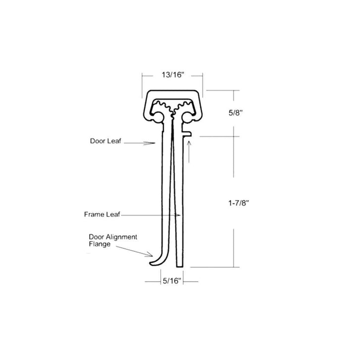 Full Mortise 83" Concealed Leaf Hinge for 1 - 3/4" Entry Doors - Aluminum - Reflect Window & Door