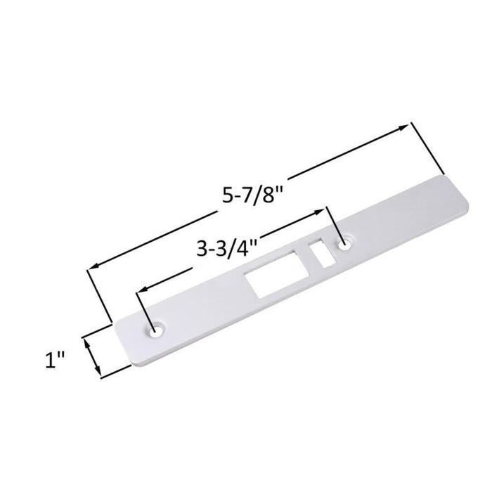 Aluminum Beveled Faceplate for Left Deadlatch Locks - Reflect Window & Door