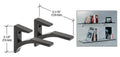 Aluminum Shelf Bracket for 5/8" to 3/4" Glass - Reflect Window & Door