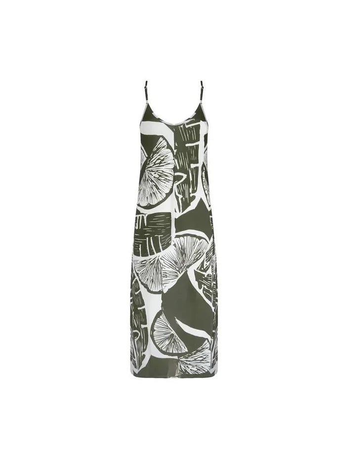 Lise Charmel Antigel La Miss Cocktail Beach Dress Khaki