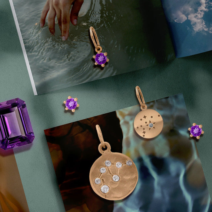 Aquarius Mini Constellation Charm (Ready to Ship) By Valley Rose