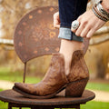 ARIAT Naturally Distressed Brown Dixon Booties