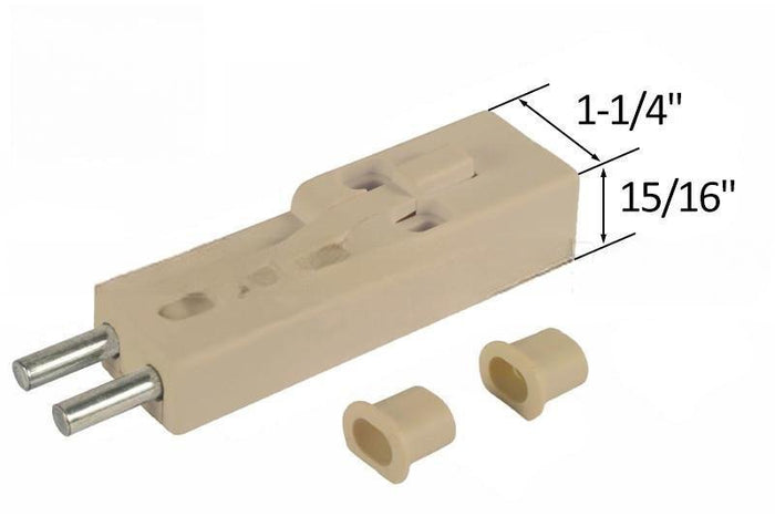Security Step - On Beige Sliding Glass Patio Door Lock - Reflect Window & Door
