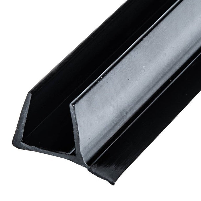 Swinging Shower Door Black Dual Durometer PVC Seal and Wipe - 95" Long - Reflect Window & Door
