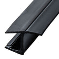Swinging Shower Door "Y" Jamb Seal with Soft Leg for 3/8" Glass - Black - Reflect Window & Door