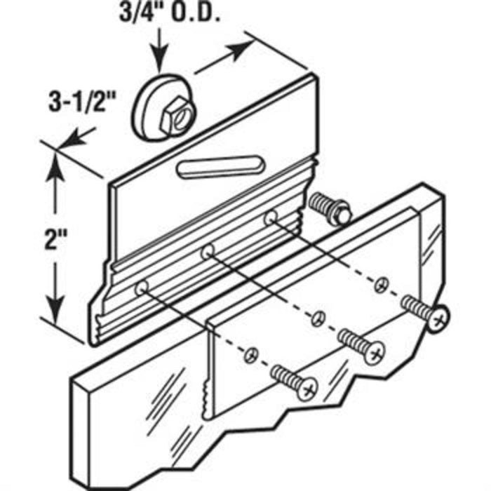 Sliding Shower Door 3/4" Nylon Ball Bearing Roller Assembly - Reflect Window & Door