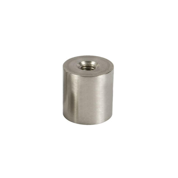 Brushed Stainless 2" Diameter by 2" Long Standoff Base - Reflect Window & Door