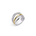 Twisted Knot Gold and Silver Stud Earrings Hypoallergenic Stainless Steel Waterproof Non-tarnish Noeud Twist Torsade Boucles d'oreilles Or et Argent Hypoallergène Résistant à l'eau