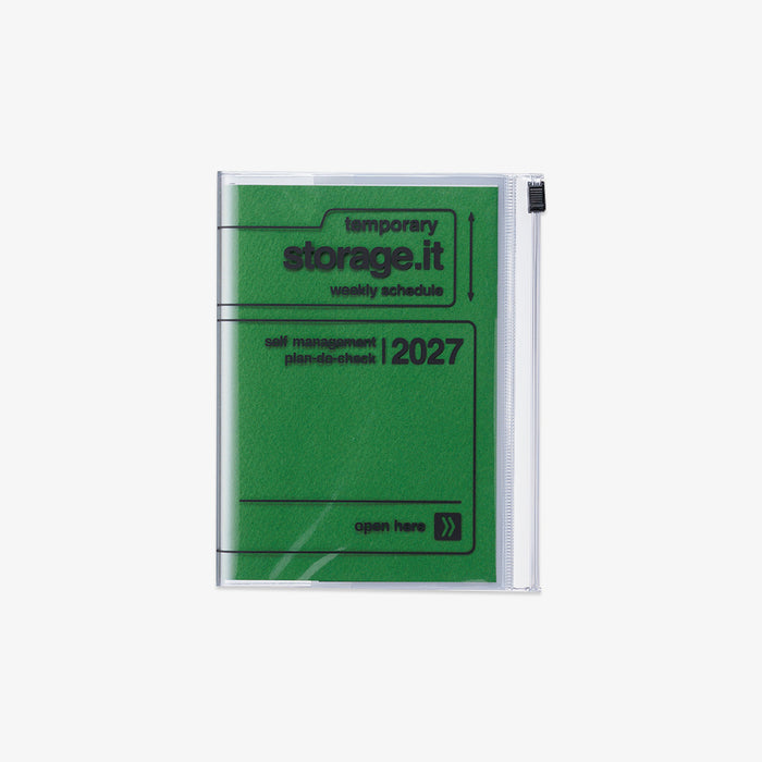 CALENDAR SEP 2026 - DEC 2027 A6 // STORAGE.IT GREEN