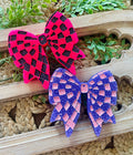 Checkered Bow Car Freshie