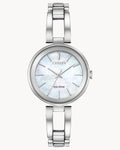 Citizen Axiom Ladies Eco-Drive Steel Pearl Dial Watch EM0630-51D