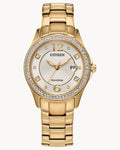 Citizen Crystal Champagne Stainless Steel Bracelet Watch FE1147-79P