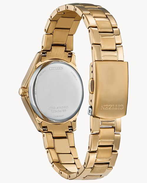 Citizen Crystal Champagne Stainless Steel Bracelet Watch FE1147-79P