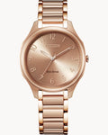 Citizen Weekender Pink Daial Stainless Steel Watch EM0758-58X