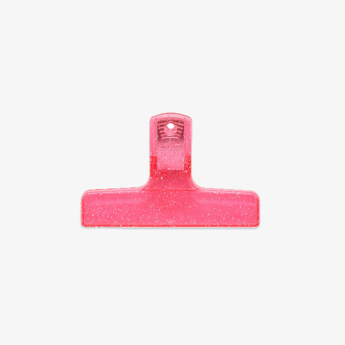 Pink plastic clip