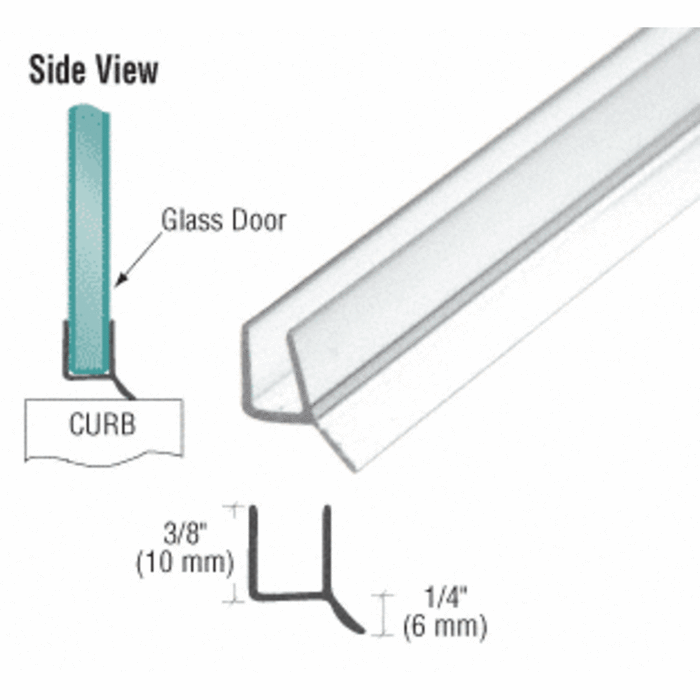 Swinging Shower Door Dual Durometer PVC Seal and Wipe - 31" Long - Reflect Window & Door