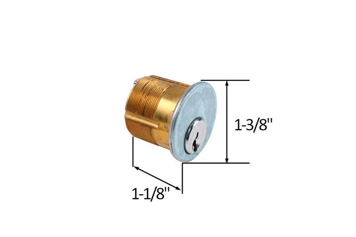 Commercial Aluminum Storefront Door Mortise Cylinder with Key - Reflect Window & Door