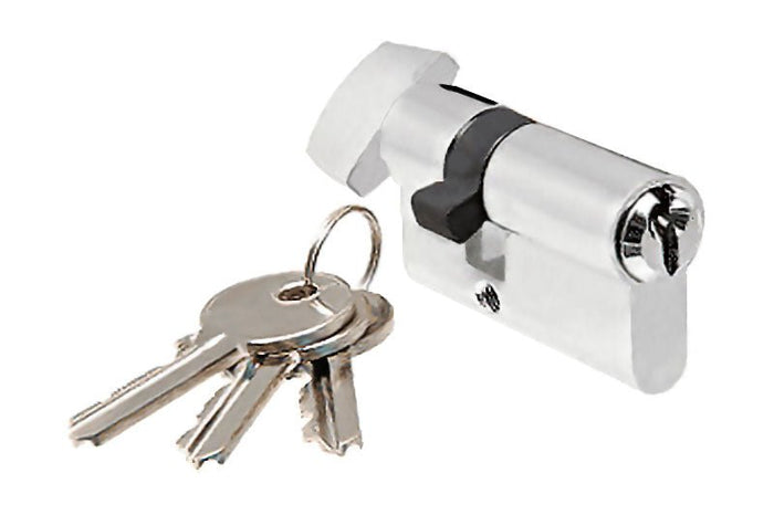 Commercial Door European Cylinder Lock with Key - Reflect Window & Door
