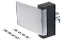Commercial Left Hand Aluminum Push - Pull Paddle Handle for Storefront Doors - Reflect Window & Door