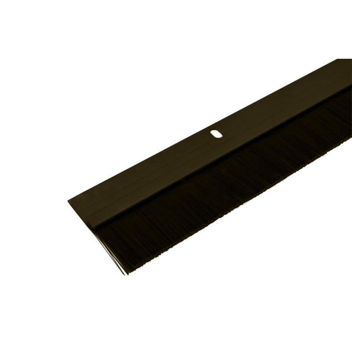 Bronze Commercial Door Sweep with Plastic Bristles – Aluminum Bottom Seal for Entry Doors - Reflect Window & Door