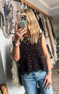 Crochet Knit Top