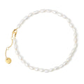 Eco-friendly and durable gold stainless steel pearls anklet skin-friendly MIAJWL