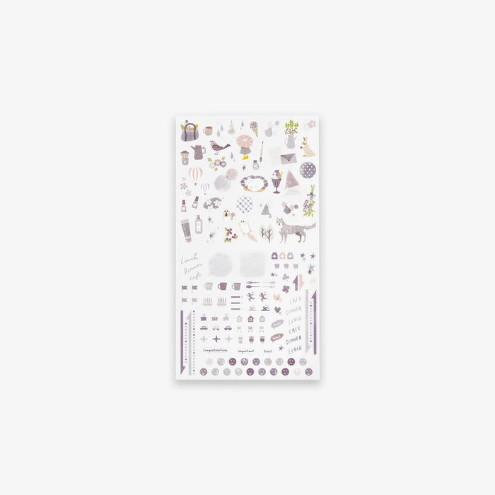 DIARY STICKERS // COLOR LAVENDER