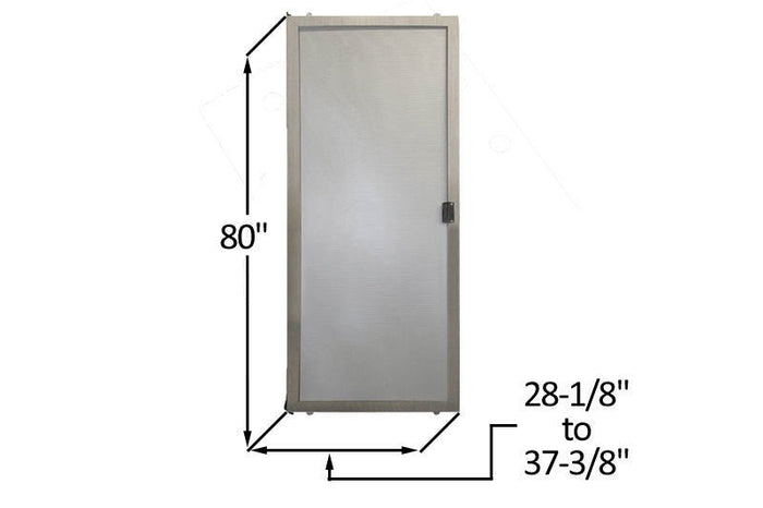 Do - It - Yourself Mill Sliding Screen Door Kit - 28 - 1/8" to 37 - 3/4" x 80" - Reflect Window & Door