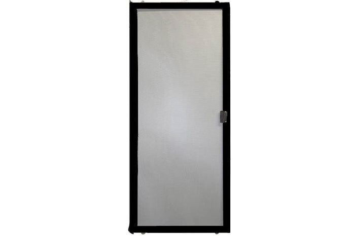 Do - It - Yourself Black Sliding Screen Door Kit - 28 - 1/8" to 37 - 3/4" x 80" - Reflect Window & Door