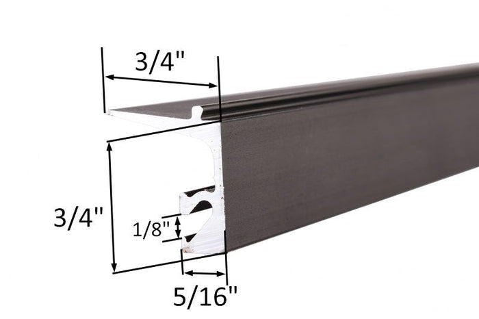 Dorland Bronze Anodized Sealed Unit Glazing Stop - Reflect Window & Door