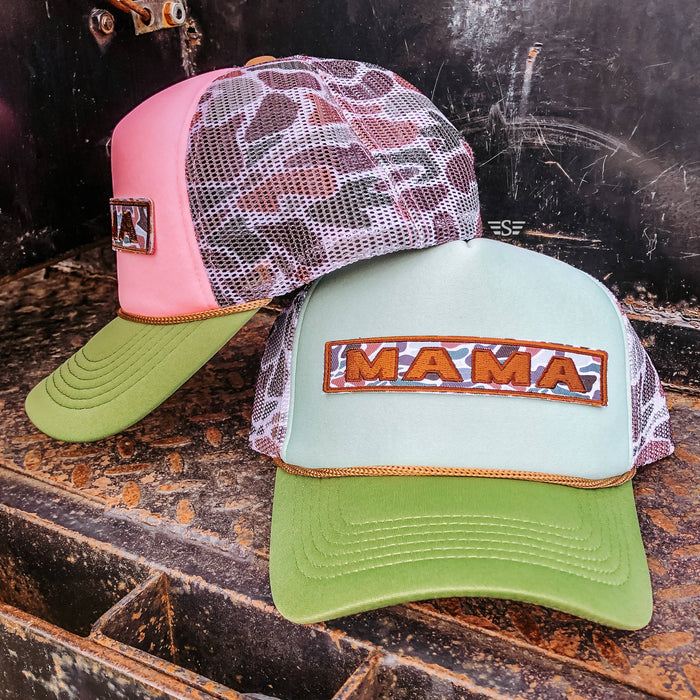 Duck Camo Mama Printed Mesh Trucker Cap