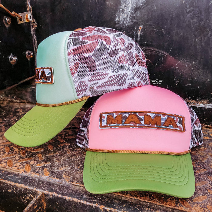 Duck Camo Mama Printed Mesh Trucker Cap